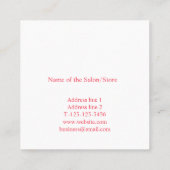 eenvoudig minimaal jouw namen tekst afbeeldingen b afsprakenkaartje (Achterkant)