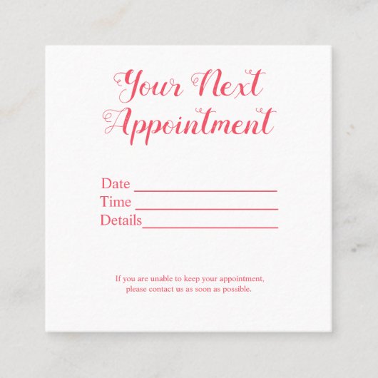 eenvoudig minimaal jouw namen tekst afbeeldingen b afsprakenkaartje (Voorkant)