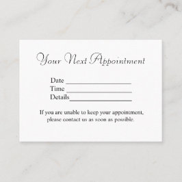 eenvoudig minimaal jouw namen tekst afbeeldingen b afsprakenkaartje