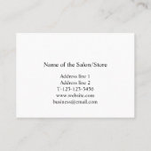 eenvoudig minimaal jouw namen tekst afbeeldingen b afsprakenkaartje (Achterkant)