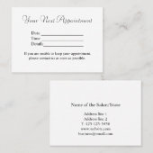 eenvoudig minimaal jouw namen tekst afbeeldingen b afsprakenkaartje (Voorkant / Achterkant)