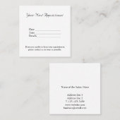 eenvoudig minimaal jouw namen tekst afbeeldingen b afsprakenkaartje (Voorkant / Achterkant)