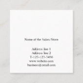 eenvoudig minimaal jouw namen tekst afbeeldingen b afsprakenkaartje (Achterkant)