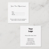 eenvoudig minimaal jouw namen tekst afbeeldingen b afsprakenkaartje (Voorkant / Achterkant)