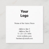 eenvoudig minimaal jouw namen tekst afbeeldingen b afsprakenkaartje (Achterkant)