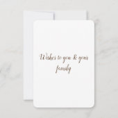 eenvoudig minimaal jouw tekst easter toevoegen bedankkaart (Achterkant)