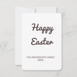 eenvoudig minimaal jouw tekst easter toevoegen bedankkaart