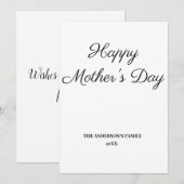 eenvoudig minimaal jouw tekst moederdag toevoegen (Voorkant / Achterkant)