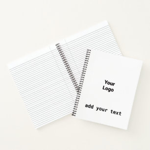 eenvoudig minimaal jouw tekst monogram fotonoteboo notitieboek