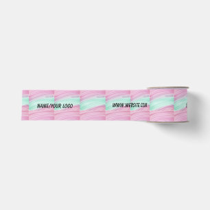 eenvoudig minimaal jouw tekst monogram naam satin grosgrain lint