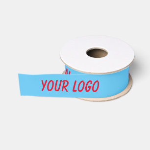eenvoudig minimaal jouw tekst monogram naam satin grosgrain lint
