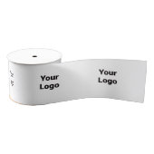eenvoudig minimaal jouw tekst monogram naam satin  grosgrain lint (Spoel)
