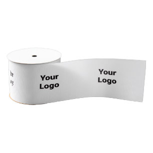 eenvoudig minimaal jouw tekst monogram naam satin  grosgrain lint