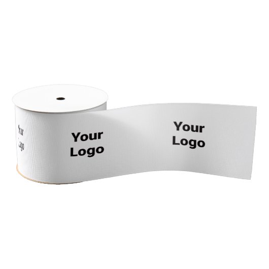 eenvoudig minimaal jouw tekst monogram naam satin grosgrain lint (Spoel)