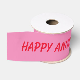 eenvoudig minimaal jouw tekst monogram naam satin grosgrain lint