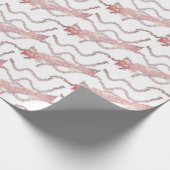 eenvoudig minimaal jouw tekst monogram naam wrappi cadeaupapier (Hoek)