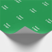 eenvoudig minimaal jouw tekst monogram naam wrappi cadeaupapier (Hoek)