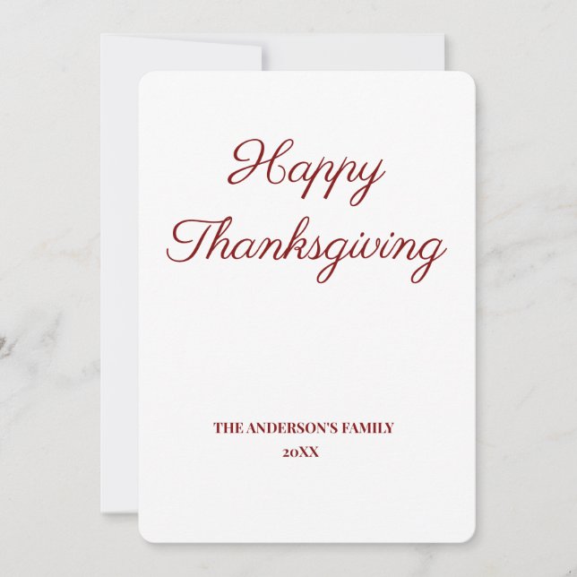 eenvoudig minimaal jouw tekst Thanksgiving toevoeg (Voorkant)