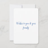 eenvoudig minimaal jouw tekst Thanksgiving toevoeg Bedankkaart (Achterkant)