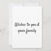 eenvoudig minimaal jouw tekst Thanksgiving toevoeg Bedankkaart (Achterkant)