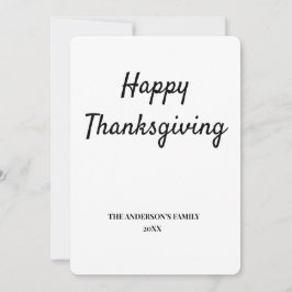 eenvoudig minimaal jouw tekst Thanksgiving toevoeg Bedankkaart