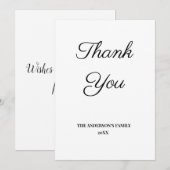 eenvoudig minimaal jouw tekst toevoegen - dank je (Voorkant / Achterkant)