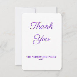 eenvoudig minimaal jouw tekst toevoegen - dank je  bedankkaart