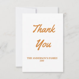 eenvoudig minimaal jouw tekst toevoegen - dank je  bedankkaart