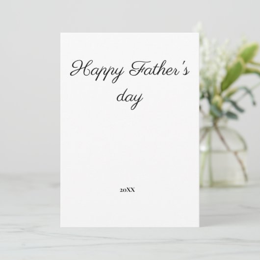 eenvoudig minimaal jouw tekst vaderdag toevoegen (Staand voorkant)