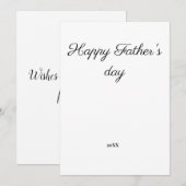 eenvoudig minimaal jouw tekst vaderdag toevoegen (Voorkant / Achterkant)