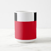 Eenvoudig Minimaal Kleurenblok met Monogram Initia Koffiemok (Center)