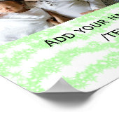 Eenvoudig minimaal kleurrijk afbeelding jouw naam poster (Hoek)