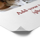 Eenvoudig minimaal kleurrijk afbeelding jouw naam  poster (Hoek)