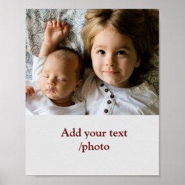 Eenvoudig minimaal kleurrijk afbeelding jouw naam  poster