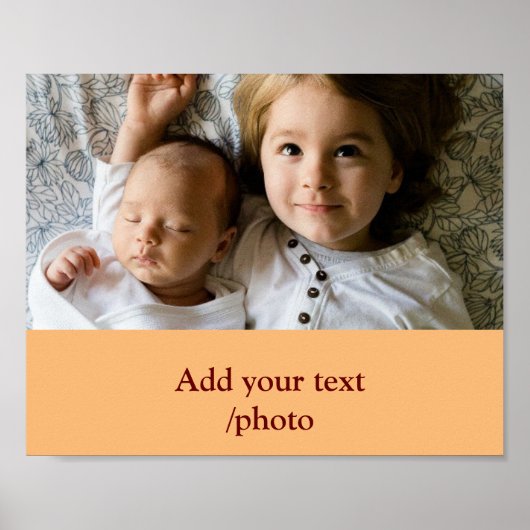 Eenvoudig minimaal kleurrijk afbeelding jouw naam  poster (Voorkant)