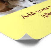 Eenvoudig minimaal kleurrijk afbeelding jouw naam  poster (Hoek)