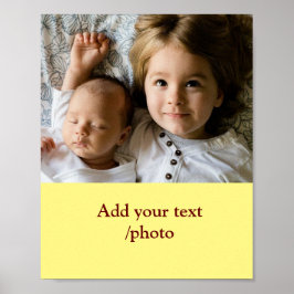 Eenvoudig minimaal kleurrijk afbeelding jouw naam  poster