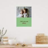 Eenvoudig minimaal kleurrijk afbeelding jouw naam poster (Keuken)