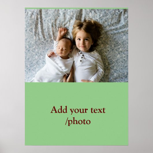 Eenvoudig minimaal kleurrijk afbeelding jouw naam poster (Voorkant)