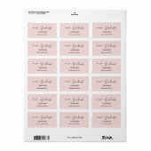 eenvoudig minimaal label voor zwart afstuderen (Full Sheet)