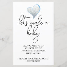 Eenvoudig minimaal Laten we een Baby-, Baby shower