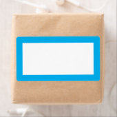 Eenvoudig Minimaal Leeg Label met Blue Border Lijs (Insitu)