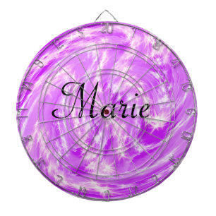 eenvoudig minimaal licht pastel roze voeg je naam dartbord