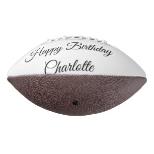 EENVOUDIG MINIMAAL. LIEF NAAM BABY gefeliciteerd m American Football