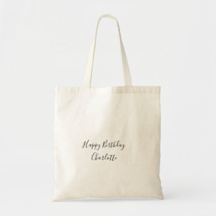 EENVOUDIG MINIMAAL. LIEF NAAM BABY gefeliciteerd m Tote Bag