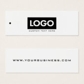 Eenvoudig minimaal Logo kledinglabel Hang Label Mini Visitekaartjes (Voorkant /achterkant)