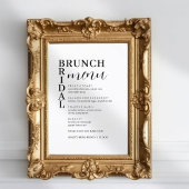Eenvoudig Minimaal Menu Bridal Brunch
