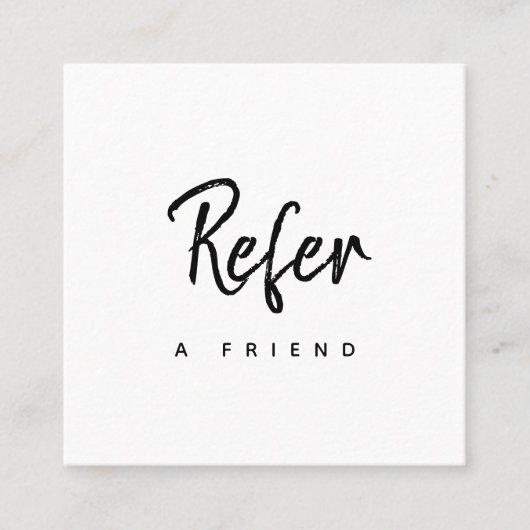 Eenvoudig minimaal modern bedrijf aanbevelingskaartje (Voorkant)