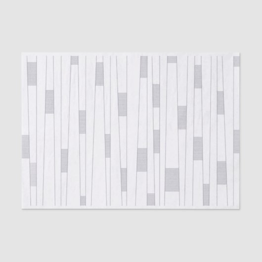 Eenvoudig, minimaal, modern grafisch lijnpatroon tissuepapier (Voorkant)