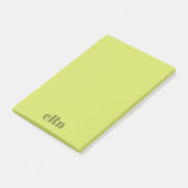 Eenvoudig Minimaal Modern Groen Professioneel Post-it® Notes (Schuin)